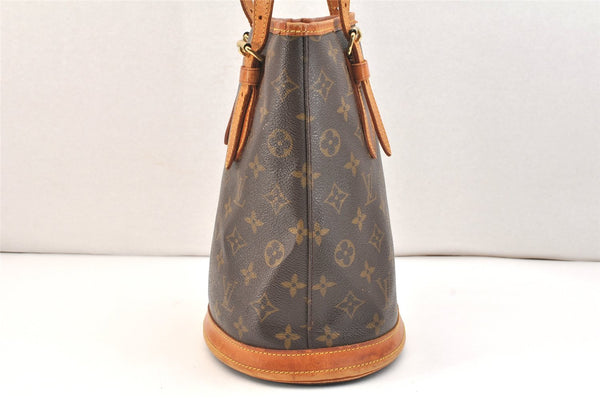 Authentic Louis Vuitton Monogram Bucket PM Shoulder Tote Bag M42238 Junk 7439K