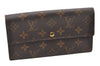 Auth Louis Vuitton Monogram Pochette Porte Monnaie Credit Wallet M61725 LV 7440I