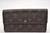 Auth Louis Vuitton Monogram Pochette Porte Monnaie Credit Wallet M61725 LV 7440I