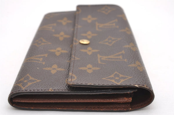 Auth Louis Vuitton Monogram Pochette Porte Monnaie Credit Wallet M61725 LV 7440I