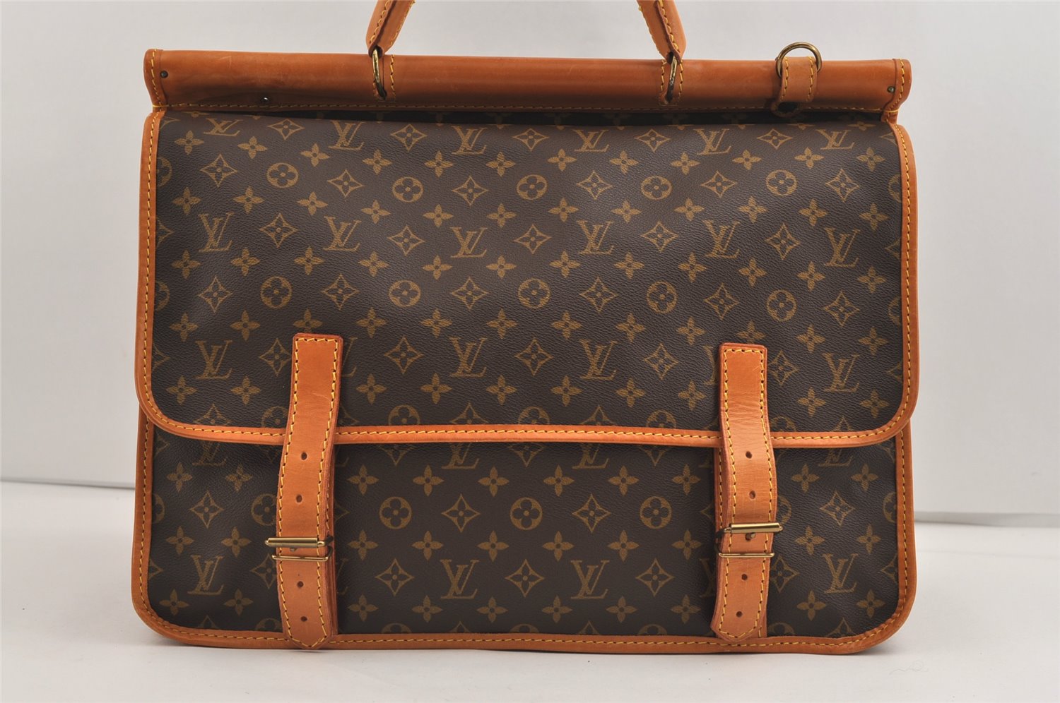 Authentic Louis Vuitton Monogram Sac Kleber Travel Bag M58122 LV 7440J