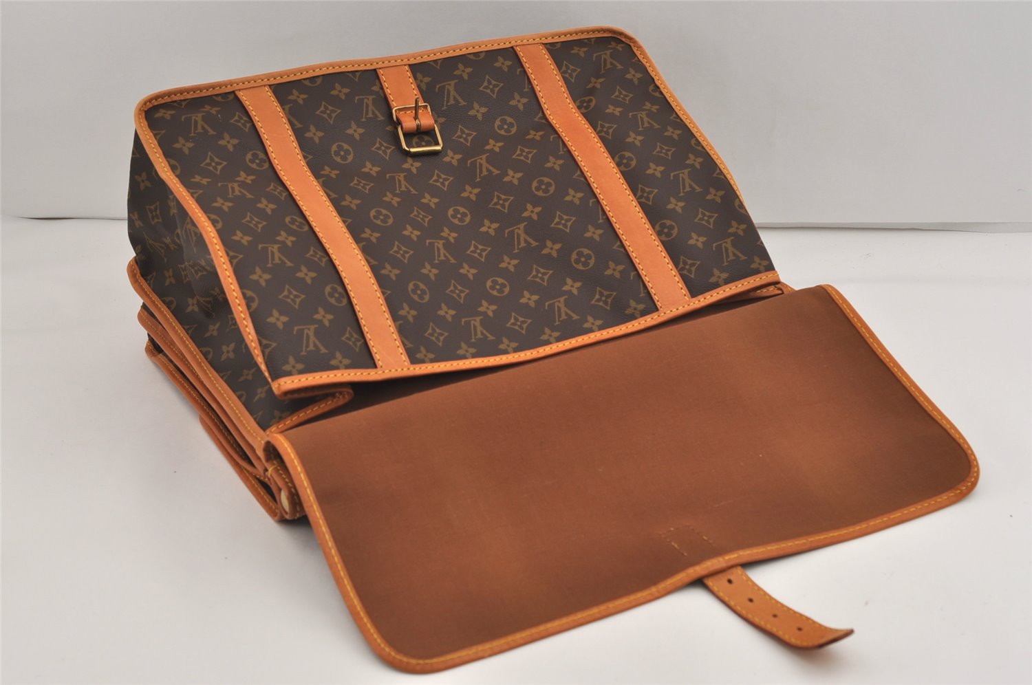 Authentic Louis Vuitton Monogram Sac Kleber Travel Bag M58122 LV 7440J