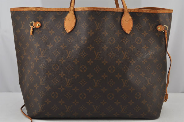 Authentic Louis Vuitton Monogram Neverfull GM Shoulder Tote Bag M40157 LV 7441J