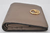 Authentic FENDI F is FENDI Vintage Bifold Wallet Purse Leather Brown 7442K