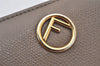 Authentic FENDI F is FENDI Vintage Bifold Wallet Purse Leather Brown 7442K