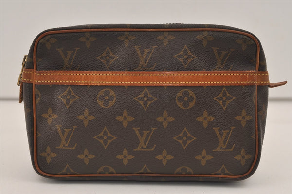 Authentic Louis Vuitton Monogram Compiegne 23 Clutch Hand Bag M51847 LV 7443J