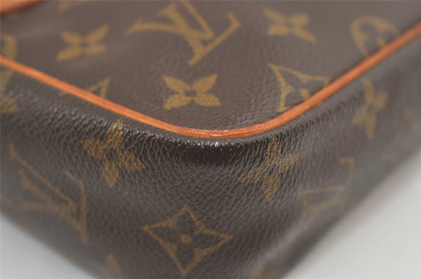 Authentic Louis Vuitton Monogram Compiegne 23 Clutch Hand Bag M51847 LV 7443J