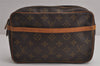 Authentic Louis Vuitton Monogram Compiegne 23 Clutch Hand Bag M51847 LV 7444J