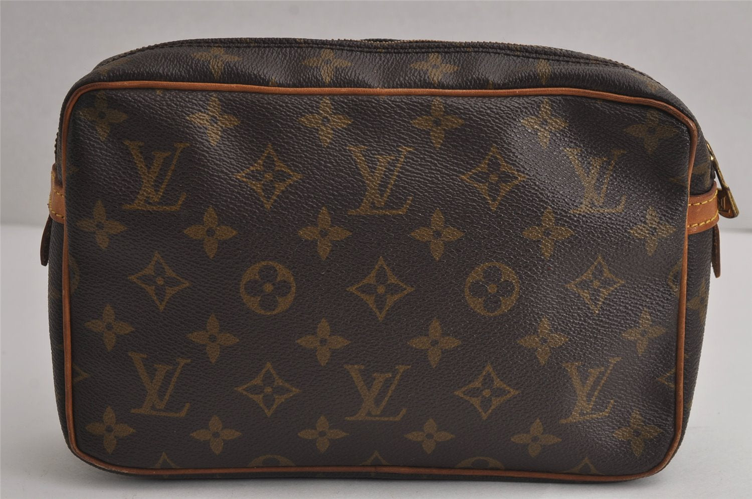 Authentic Louis Vuitton Monogram Compiegne 23 Clutch Hand Bag M51847 LV 7444J