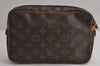 Authentic Louis Vuitton Monogram Compiegne 23 Clutch Hand Bag M51847 LV 7444J
