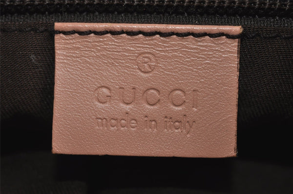 Authentic GUCCI Joy Line Shoulder Cross Bag GG PVC Leather 189817 White 7445I