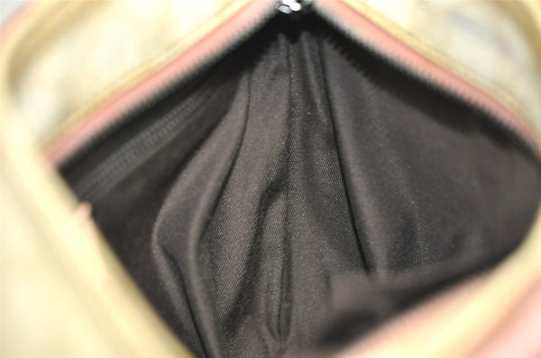 Authentic GUCCI Joy Line Shoulder Cross Bag GG PVC Leather 189817 White 7445I