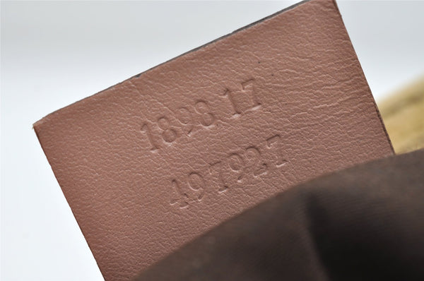 Authentic GUCCI Joy Line Shoulder Cross Bag GG PVC Leather 189817 White 7445I