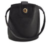 Authentic Louis Vuitton Epi Cluny Shoulder Bag Purse Black M52252 LV 7445J