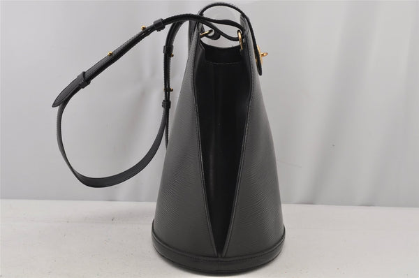 Authentic Louis Vuitton Epi Cluny Shoulder Bag Purse Black M52252 LV 7445J
