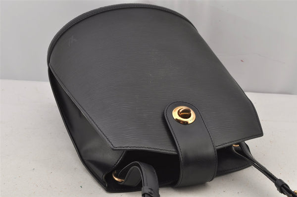 Authentic Louis Vuitton Epi Cluny Shoulder Bag Purse Black M52252 LV 7445J