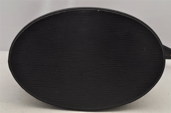 Authentic Louis Vuitton Epi Cluny Shoulder Bag Purse Black M52252 LV 7445J