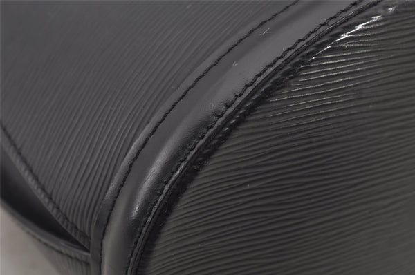 Authentic Louis Vuitton Epi Cluny Shoulder Bag Purse Black M52252 LV 7445J