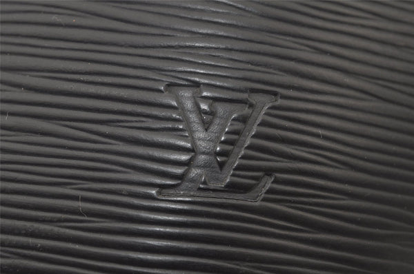 Authentic Louis Vuitton Epi Cluny Shoulder Bag Purse Black M52252 LV 7445J