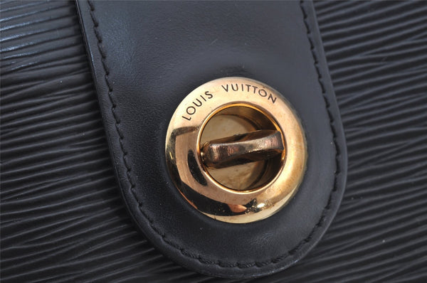 Authentic Louis Vuitton Epi Cluny Shoulder Bag Purse Black M52252 LV 7445J