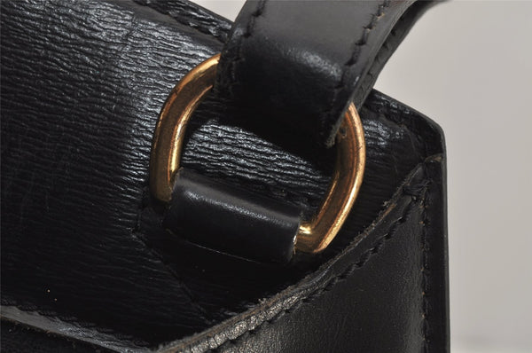 Authentic Louis Vuitton Epi Cluny Shoulder Bag Purse Black M52252 LV 7445J