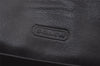 Authentic COACH Vintage Signature Bifold Wallet Purse Canvas Leather Black 7445K