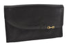 Authentic GUCCI Vintage Clutch Hand Bag Purse Leather Black 7446I