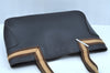 Authentic GUCCI Sherry Line Shoulder Bag Purse Leather 0021135 Black 7447G