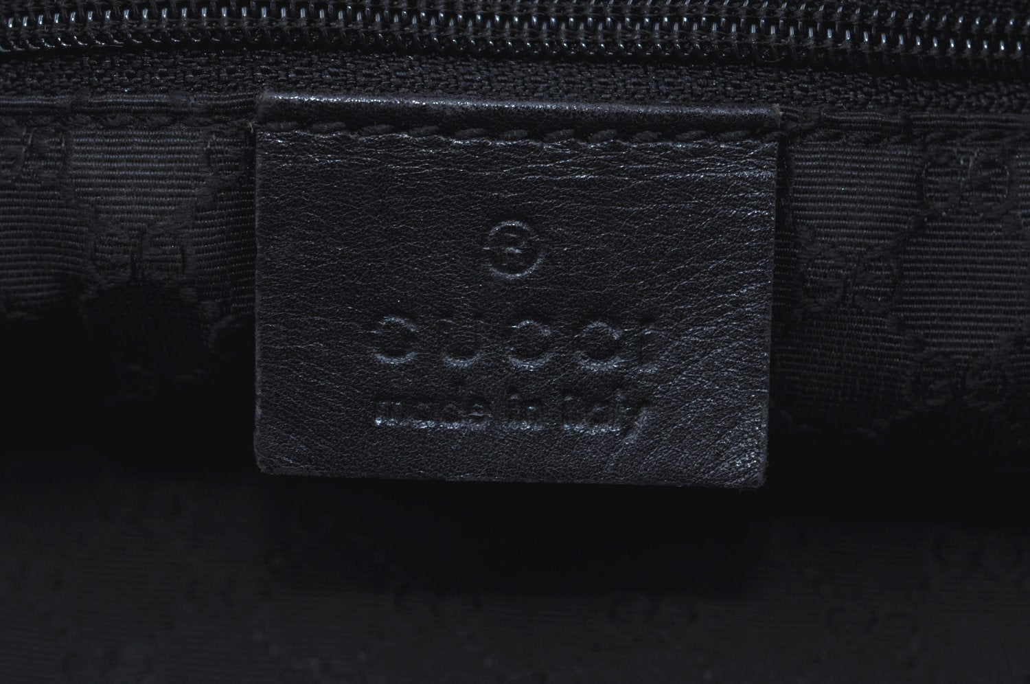 Authentic GUCCI Sherry Line Shoulder Bag Purse Leather 0021135 Black 7447G