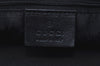 Authentic GUCCI Sherry Line Shoulder Bag Purse Leather 0021135 Black 7447G