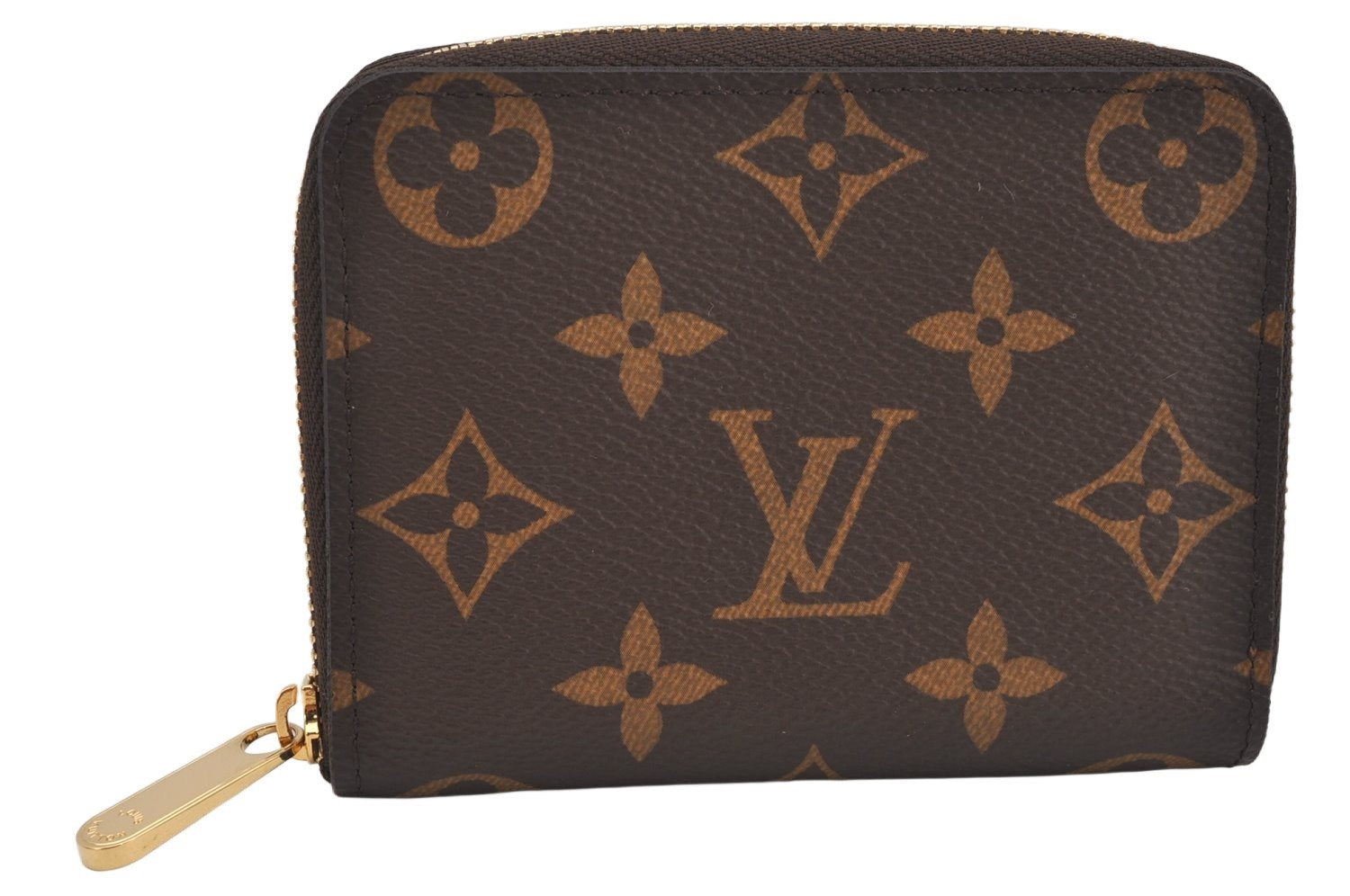 Authentic Louis Vuitton Monogram Zippy Coin Purse Case M60067 LV 7447K