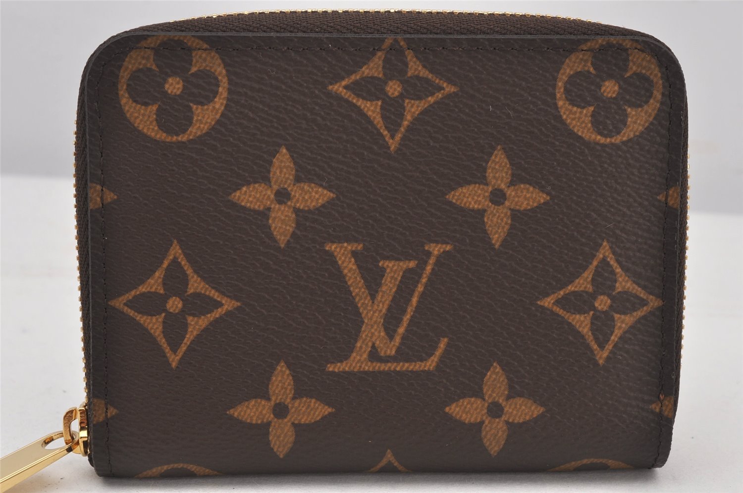 Authentic Louis Vuitton Monogram Zippy Coin Purse Case M60067 LV 7447K