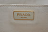 Authentic PRADA Vintage Canapa M Canvas 2Way Shoulder Hand Bag White 7450I