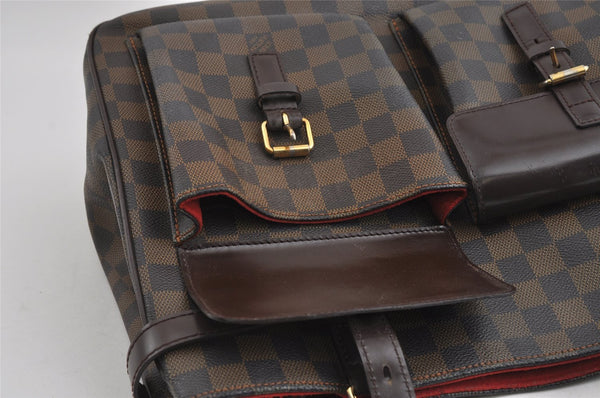 Authentic Louis Vuitton Damier Uzes Shoulder Tote Bag Purse N51128 LV 7451I