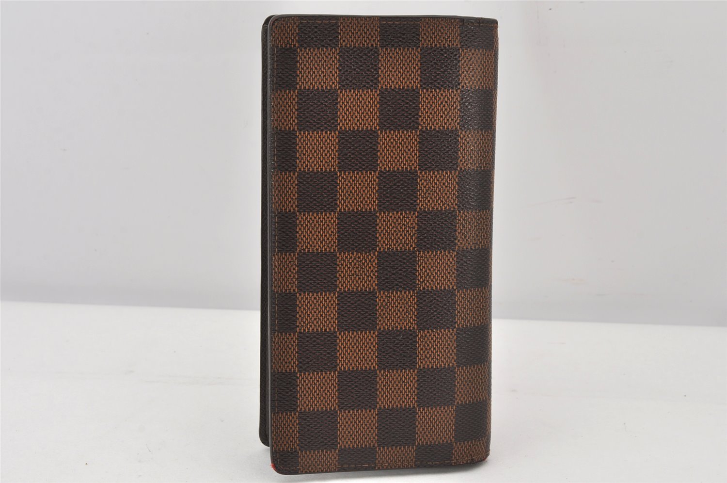 Authentic Louis Vuitton Damier Portefeuille Brazza Long Wallet N60017 LV 7451K