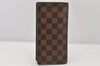 Authentic Louis Vuitton Damier Portefeuille Brazza Long Wallet N60017 LV 7451K