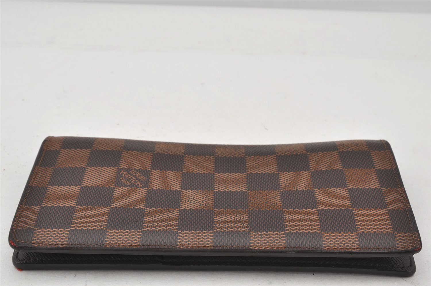 Authentic Louis Vuitton Damier Portefeuille Brazza Long Wallet N60017 LV 7451K