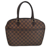 Authentic Louis Vuitton Damier Sarria Horizontal Hand Bag N51282 LV 7452I