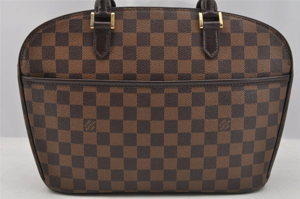 Authentic Louis Vuitton Damier Sarria Horizontal Hand Bag N51282 LV 7452I