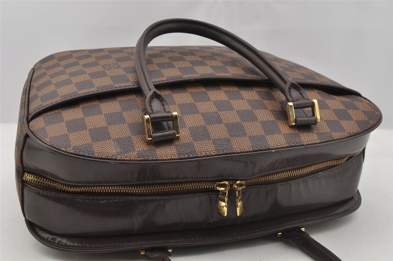 Authentic Louis Vuitton Damier Sarria Horizontal Hand Bag N51282 LV 7452I