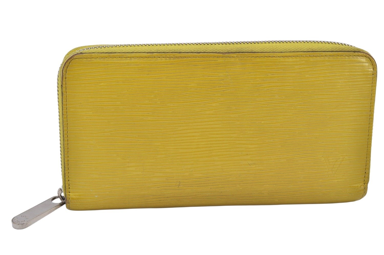 Authentic Louis Vuitton Epi Zippy Long Wallet Purse Yellow M60436 LV 7452K