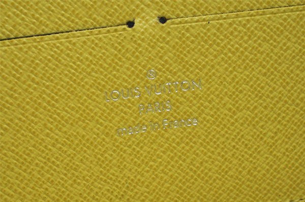 Authentic Louis Vuitton Epi Zippy Long Wallet Purse Yellow M60436 LV 7452K