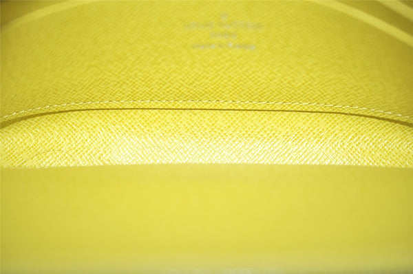 Authentic Louis Vuitton Epi Zippy Long Wallet Purse Yellow M60436 LV 7452K