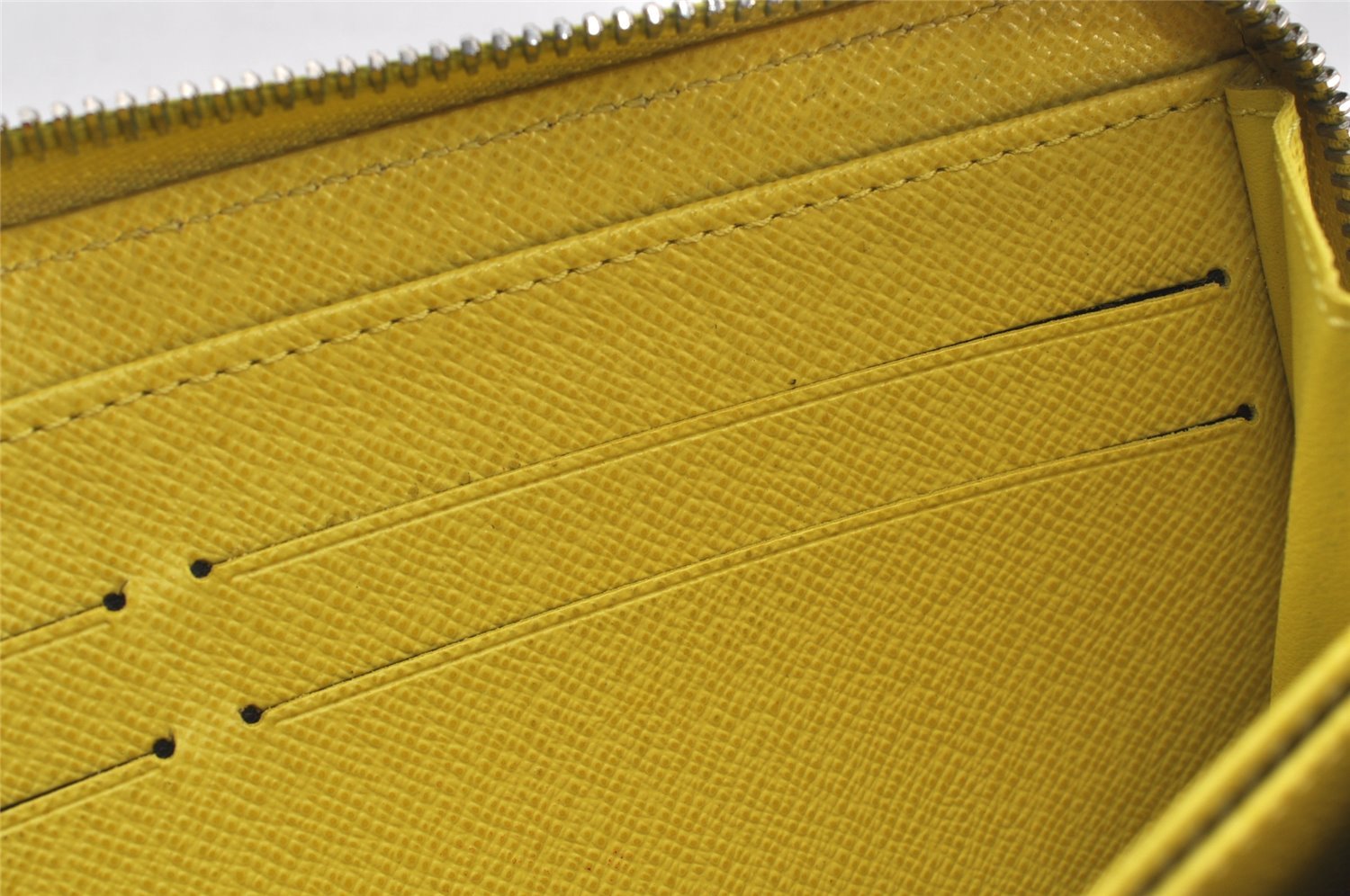 Authentic Louis Vuitton Epi Zippy Long Wallet Purse Yellow M60436 LV 7452K