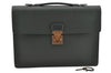 Authentic Louis Vuitton Taiga Serviette Kourad Briefcase Green M30074 LV 7453I