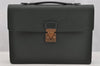 Authentic Louis Vuitton Taiga Serviette Kourad Briefcase Green M30074 LV 7453I