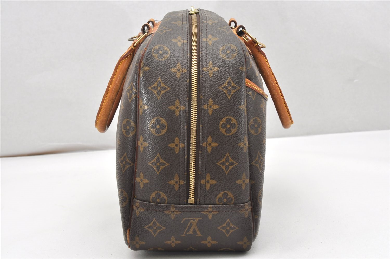 Authentic Louis Vuitton Monogram Deauville Hand Bag M47270 LV 7453K