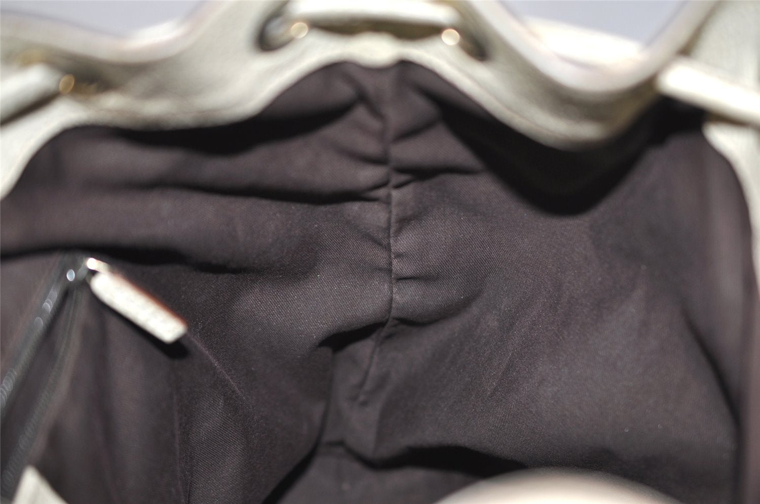 Authentic GUCCI Vintage Abbey Backpack GG Canvas Leather 141642 Brown 7454I