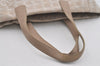 Authentic CHANEL New Travel Line Shoulder Tote Bag Nylon Leather Beige 7456I