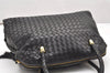 Authentic BOTTEGA VENETA Intrecciato Leather Shoulder Hand Bag Black Junk 7456K